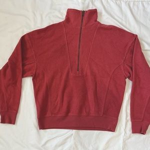Dark pink half zip up sweater from target size XS